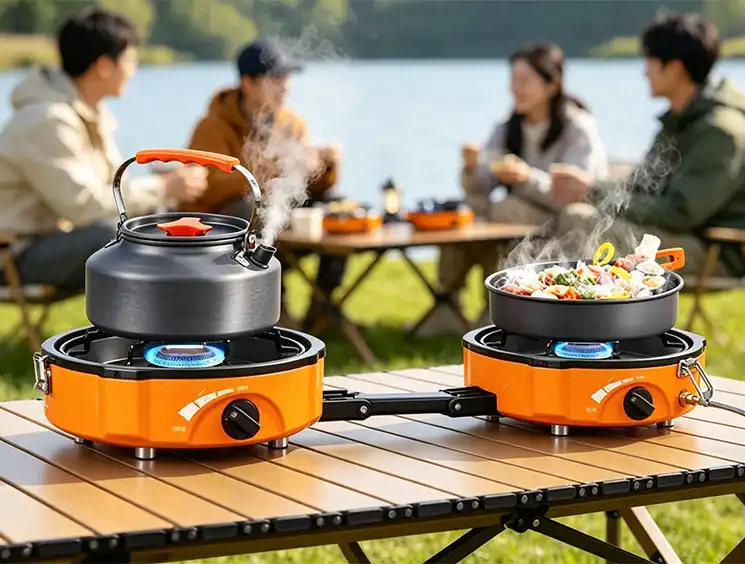 How to clean and maintain a portable double camping stove